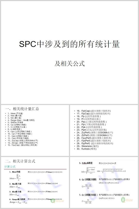 SPC���漰�������нyӋ�������P��ʽ(PPT 20�)